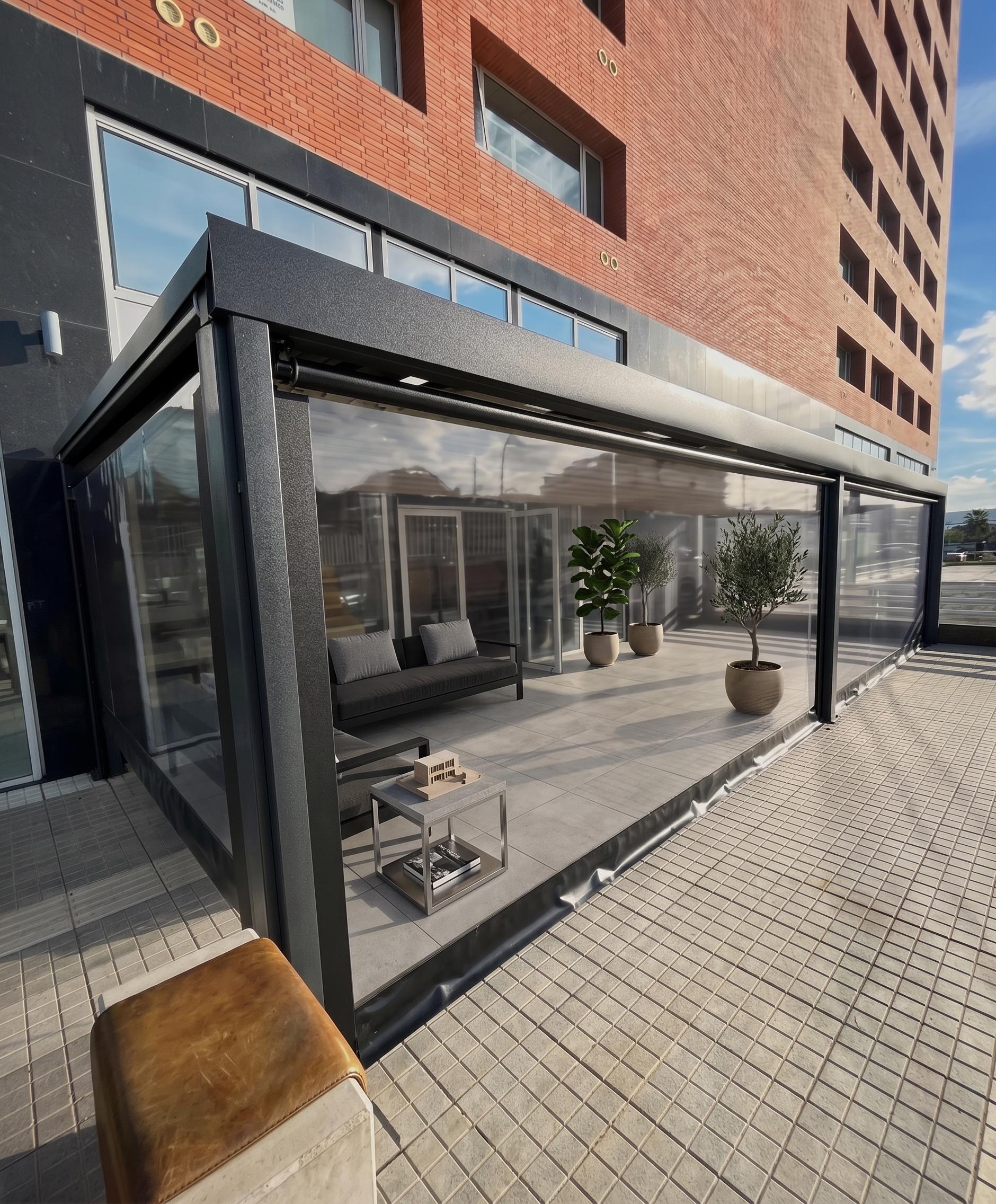 Instalación Cierre de Terraza PVC Cristal Montelux